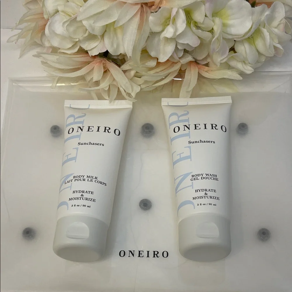 Oneiro Sunchasers Body Wash and Body Milk with Bag